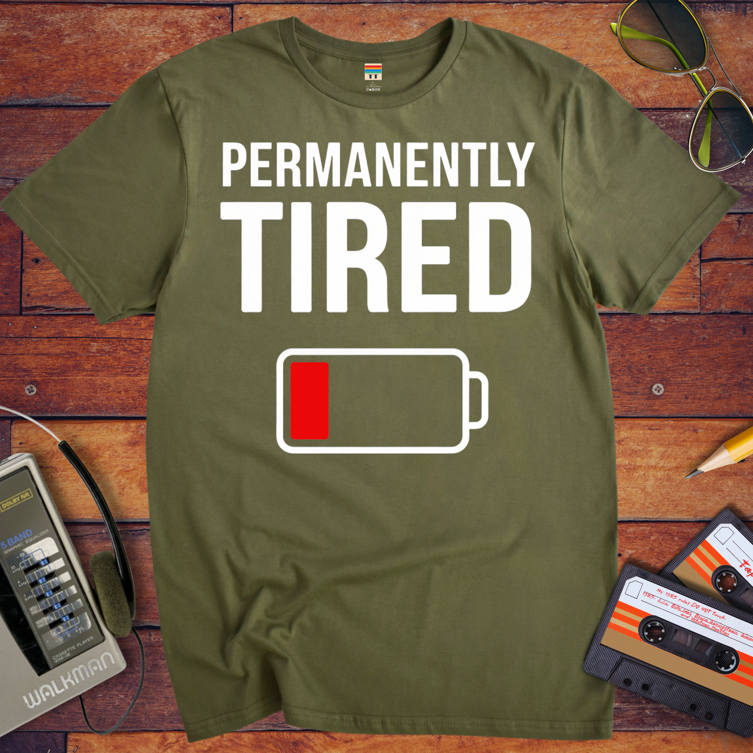 'Permanently tired' T-Shirt