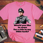 'Would you like to come for a ride' Funny T-Shirt