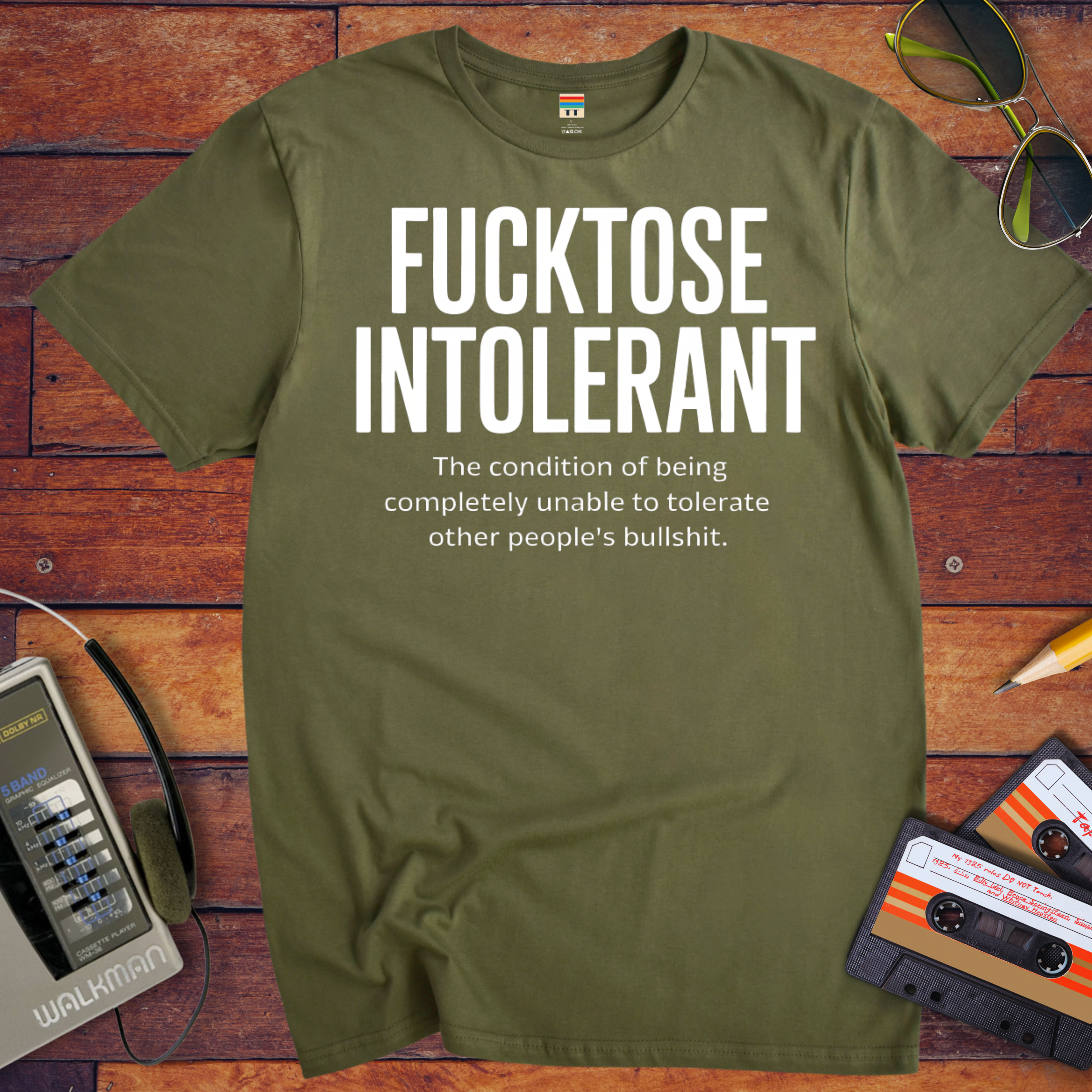 'Fucktose Intolerant' Funny T-Shirt