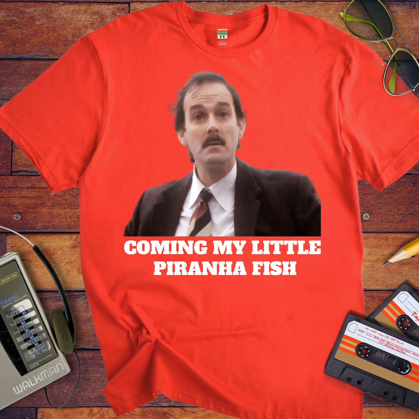 'COMING MY LITTLE PIRANHA FISH' T-Shirt