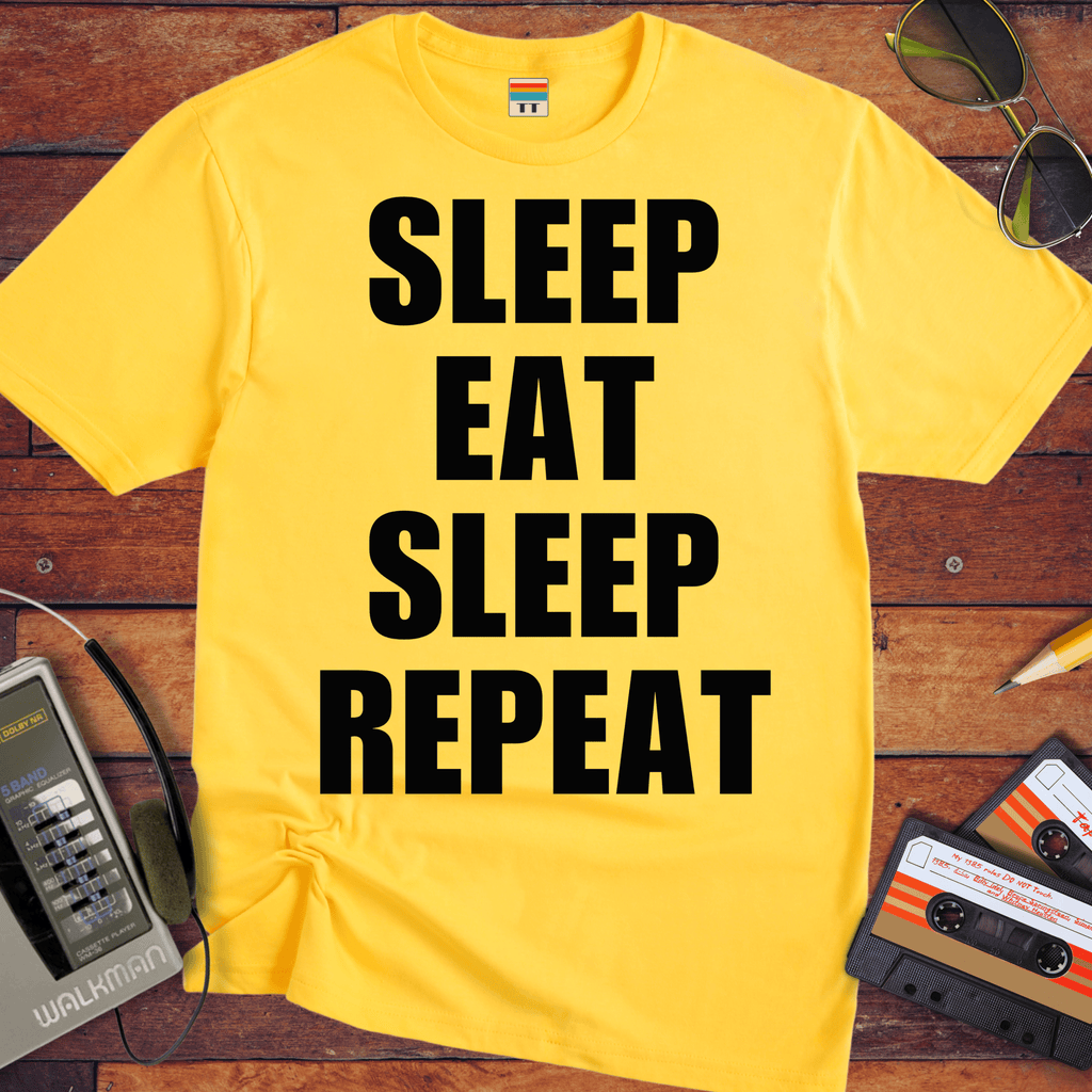 'Eat Sleep Eat Sleep Repeat' T-Shirt