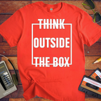 'Think Outside The Box' Funny T-Shirt