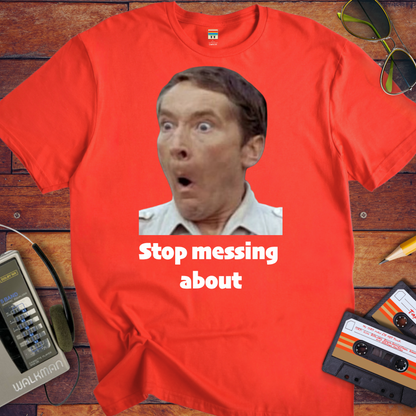 'Stop messing about' Funny T-Shirt