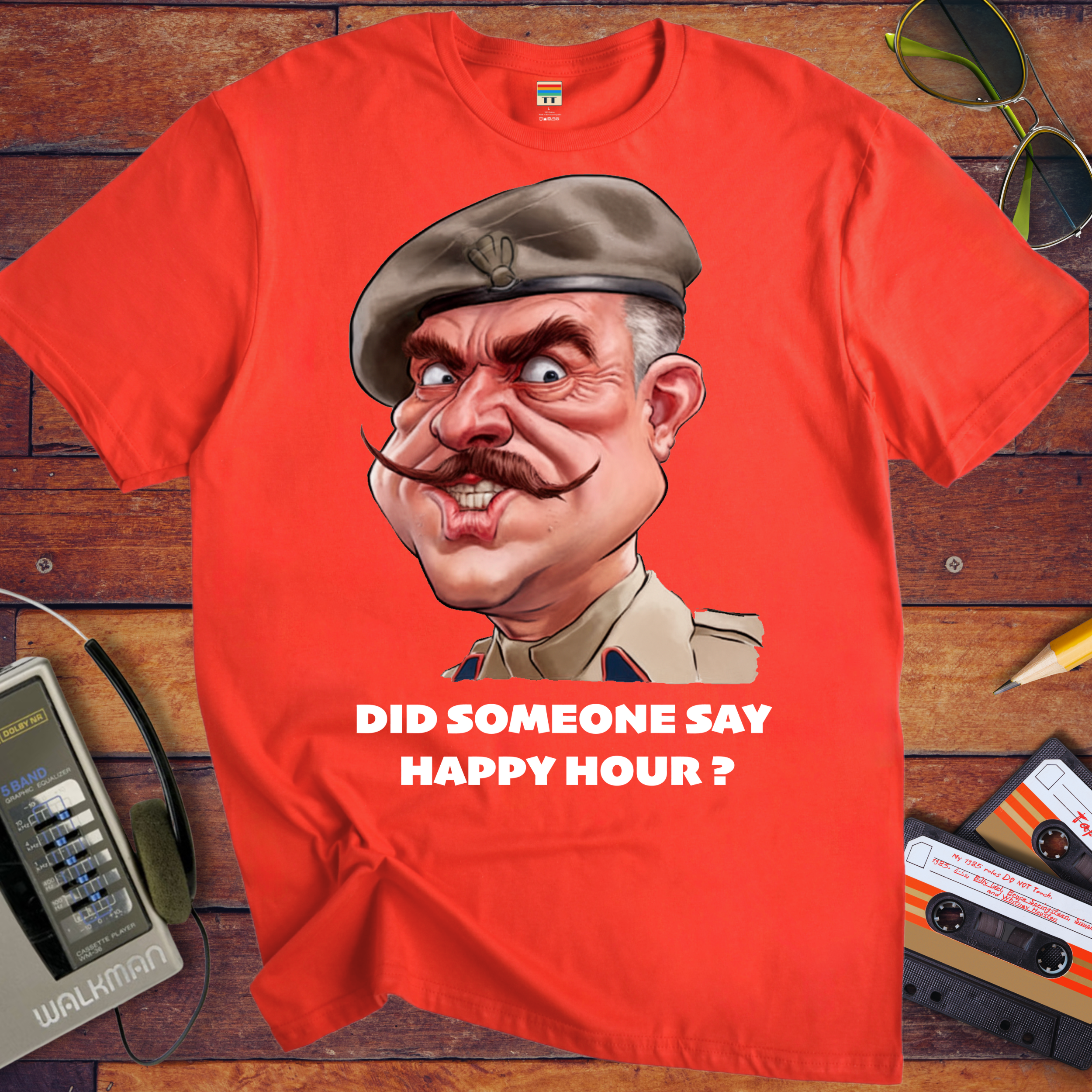 'Did somebody say, happy hour?' T-Shirt
