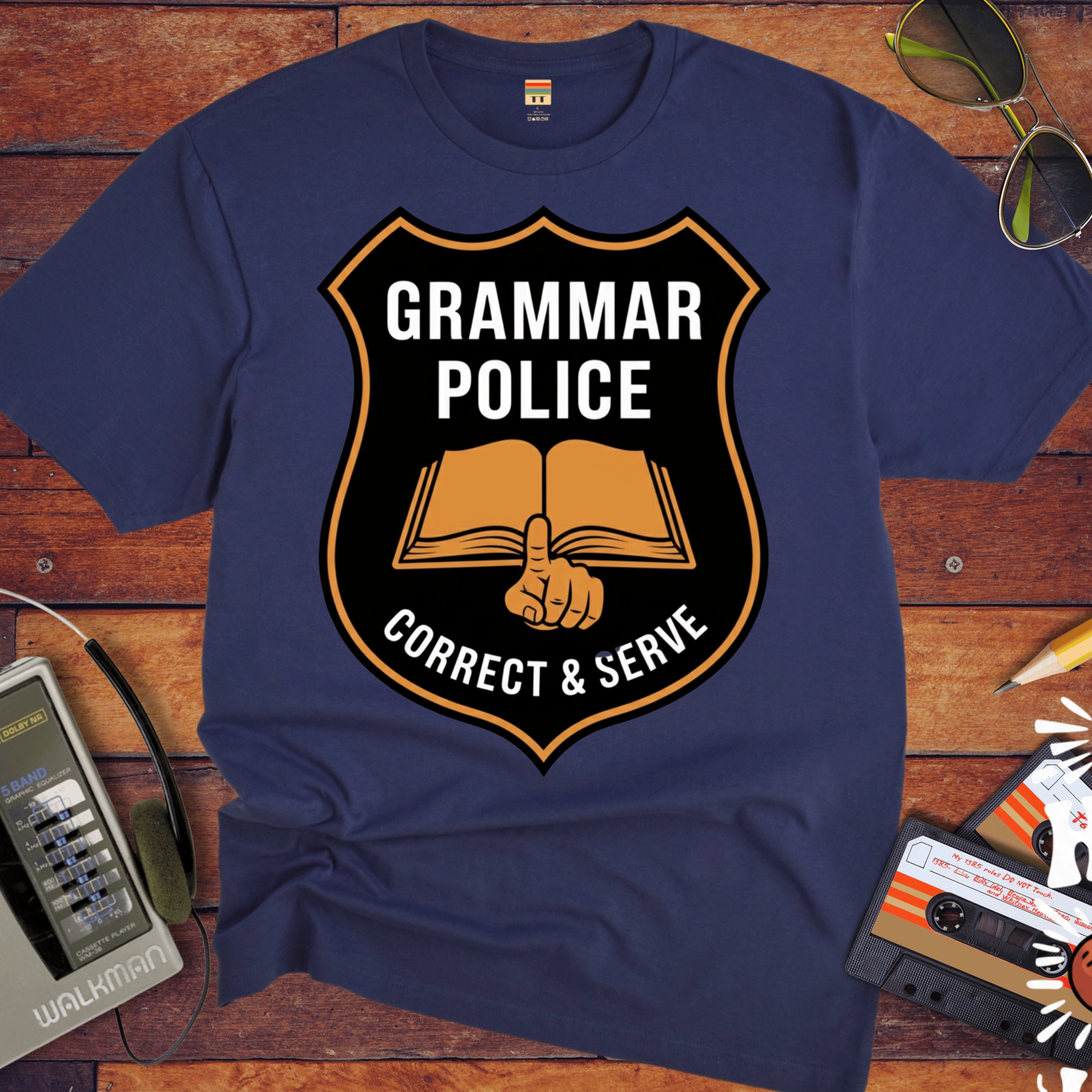 'GRAMMAR POLICE' Funny T-Shirt