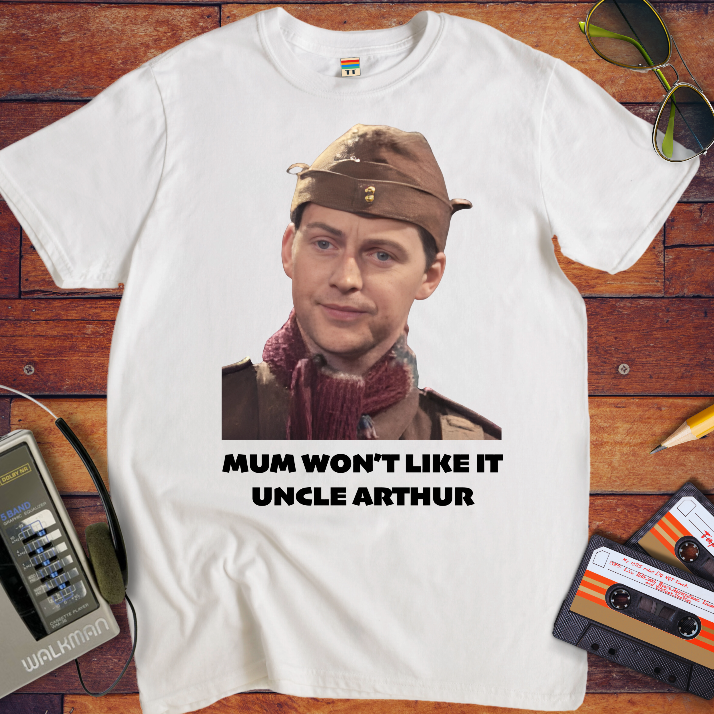 'Mum won't like it, Uncle Arthur'  Funny T-Shirt