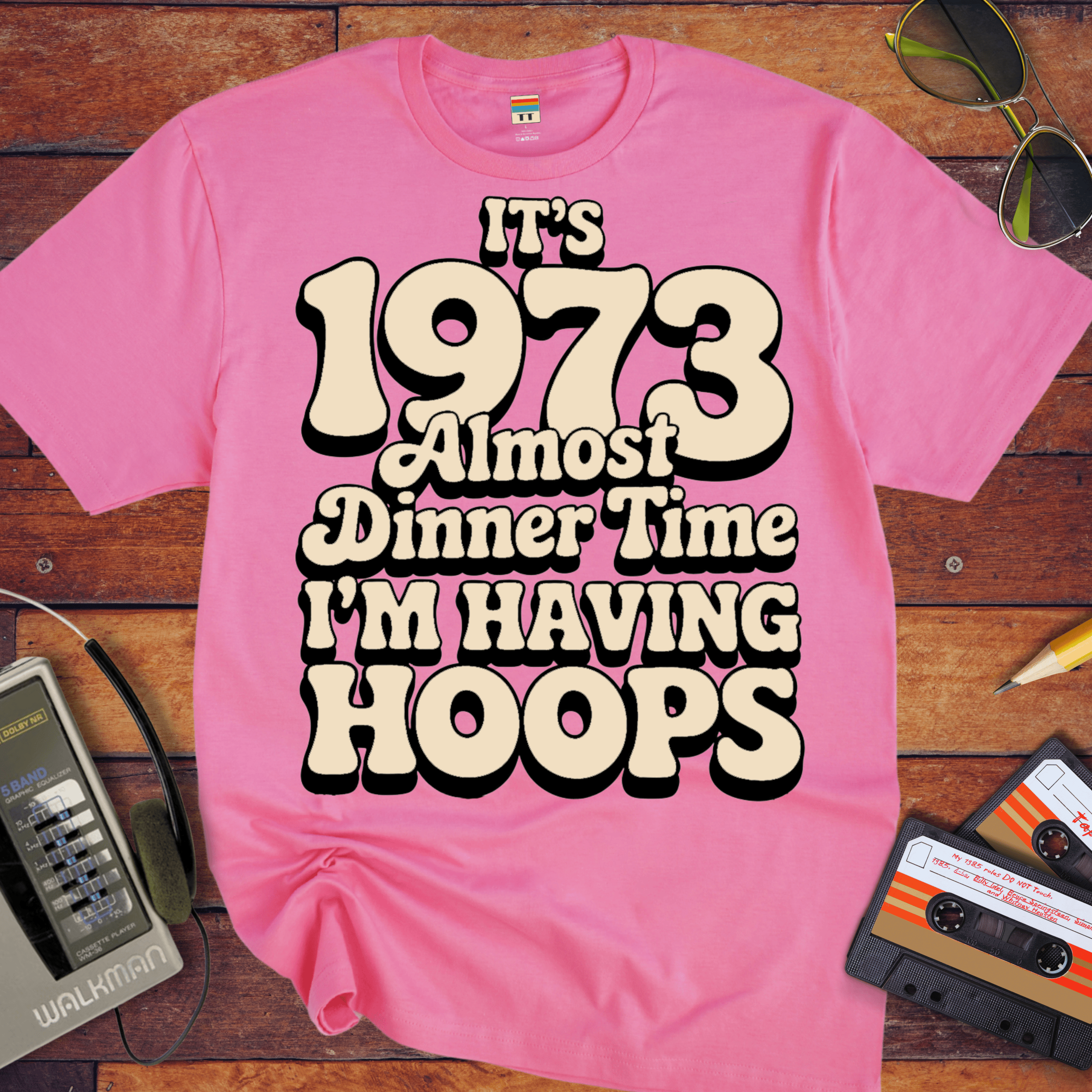'I'M HAVING HOOPS' Funny T-Shirt