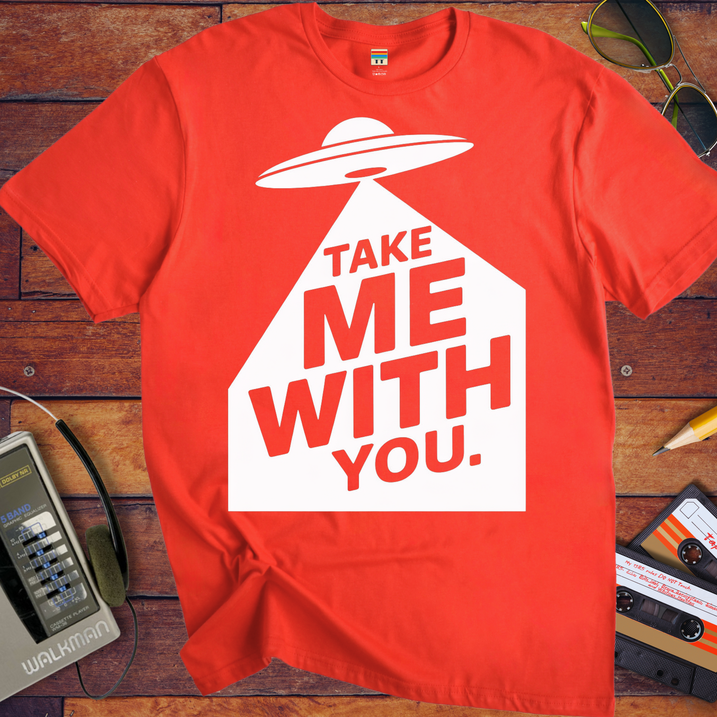 'Take Me To Your Leader'  Funny T-Shirt
