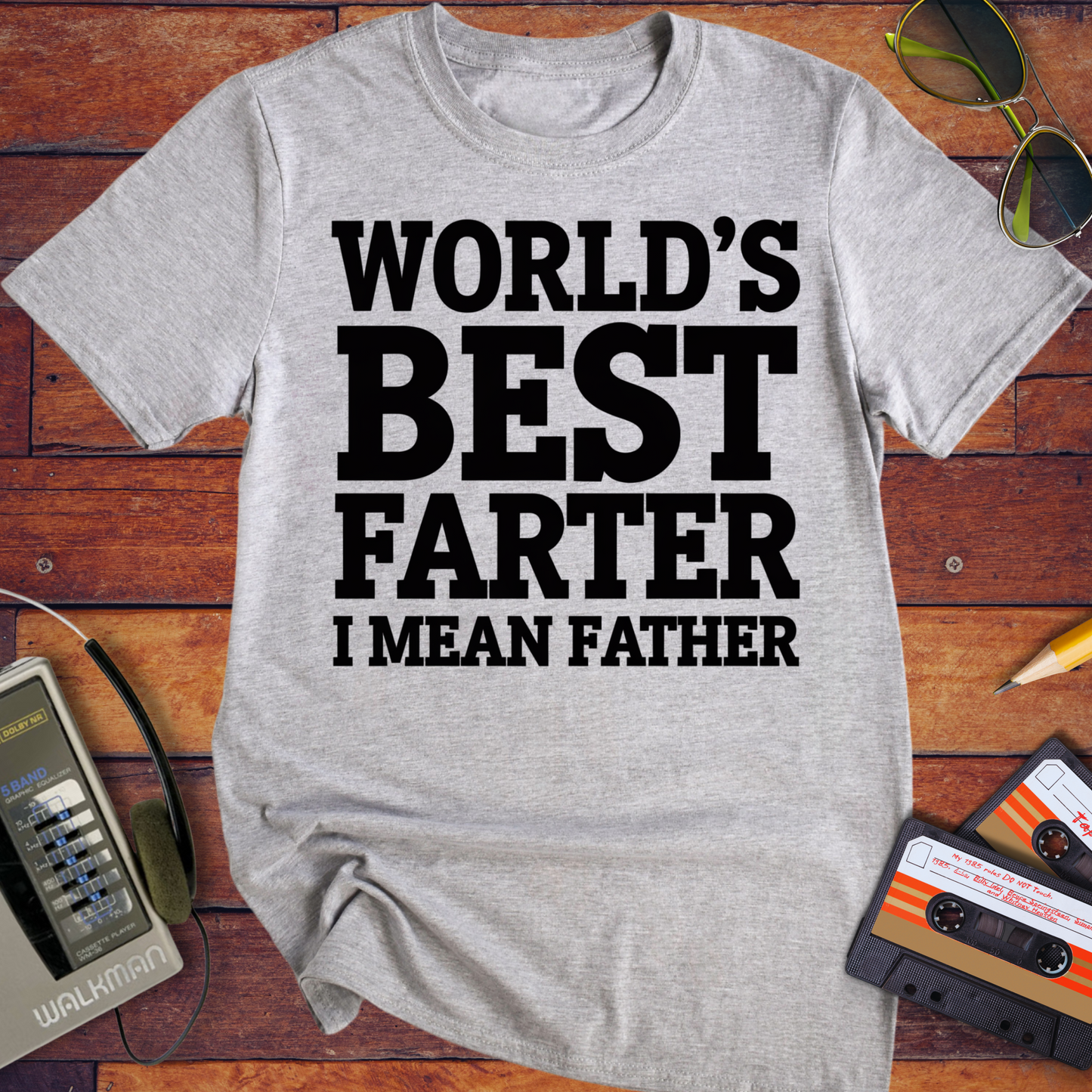 'Happy Farter's Day, I mean Father's Day' Funny T-Shirt