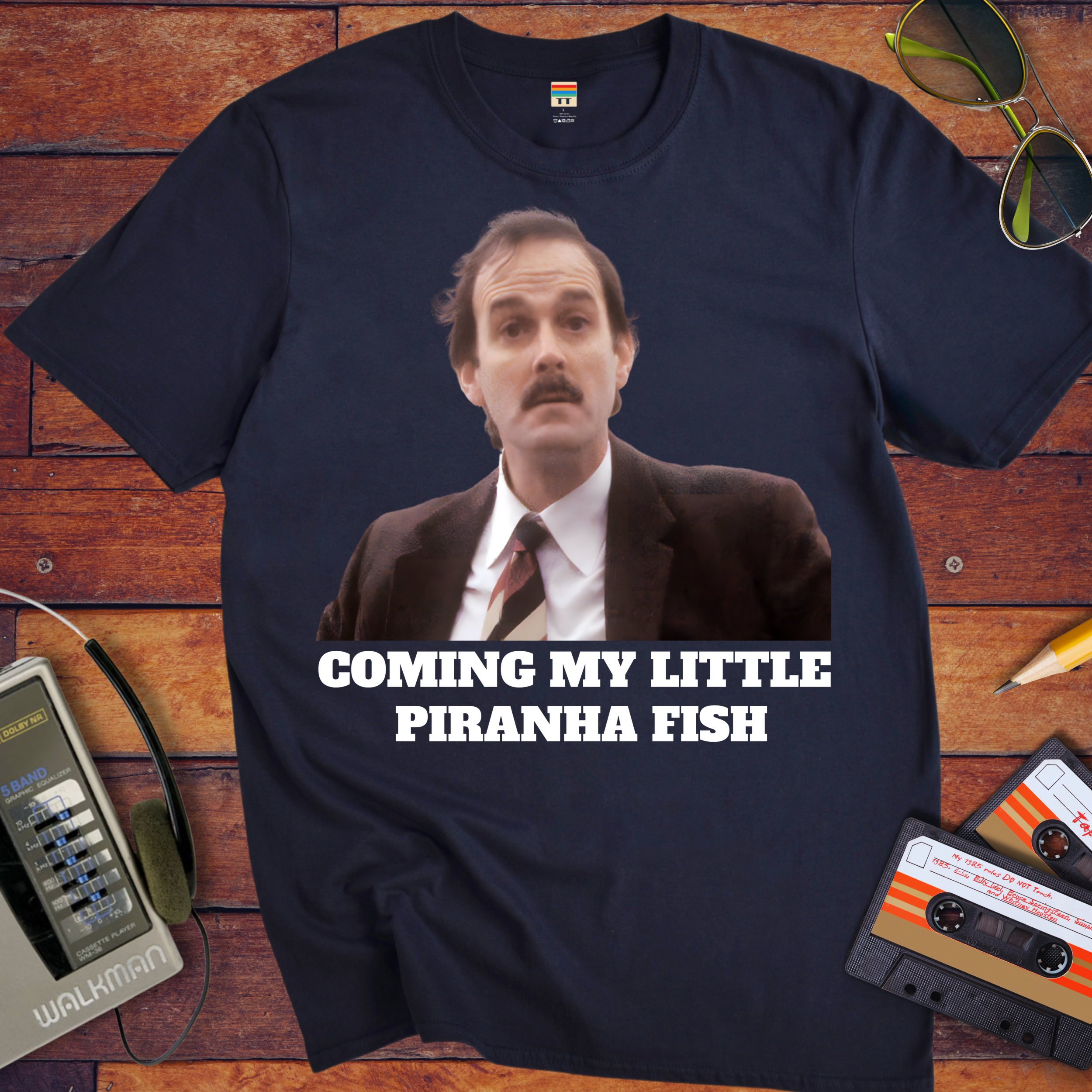 'COMING MY LITTLE PIRANHA FISH'  Funny T-Shirt