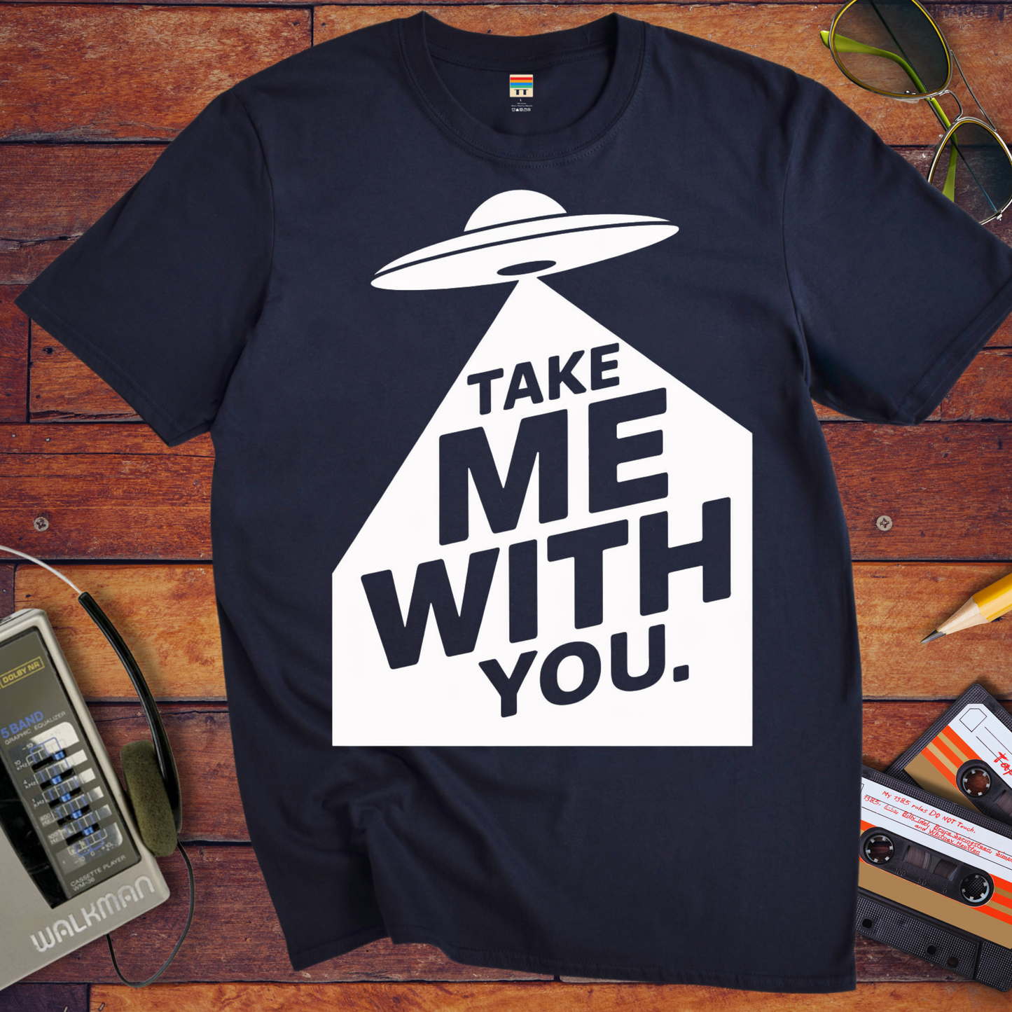 'Take Me To Your Leader'  Funny T-Shirt