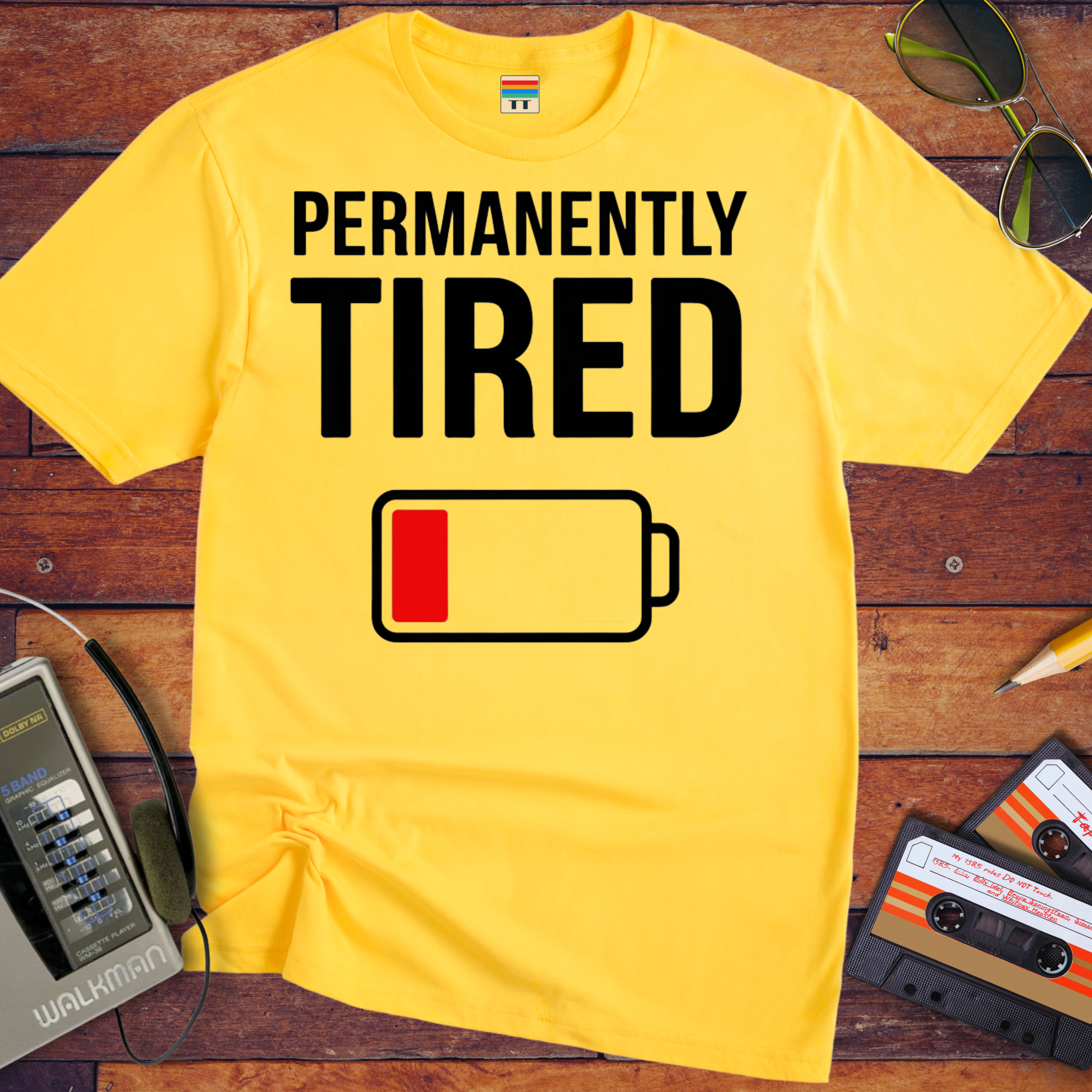 'Permanently tired' T-Shirt
