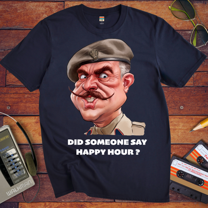 'Did somebody say, happy hour?' T-Shirt