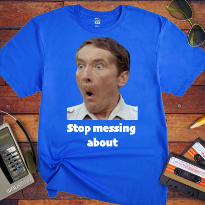 'Stop messing about' Funny T-Shirt
