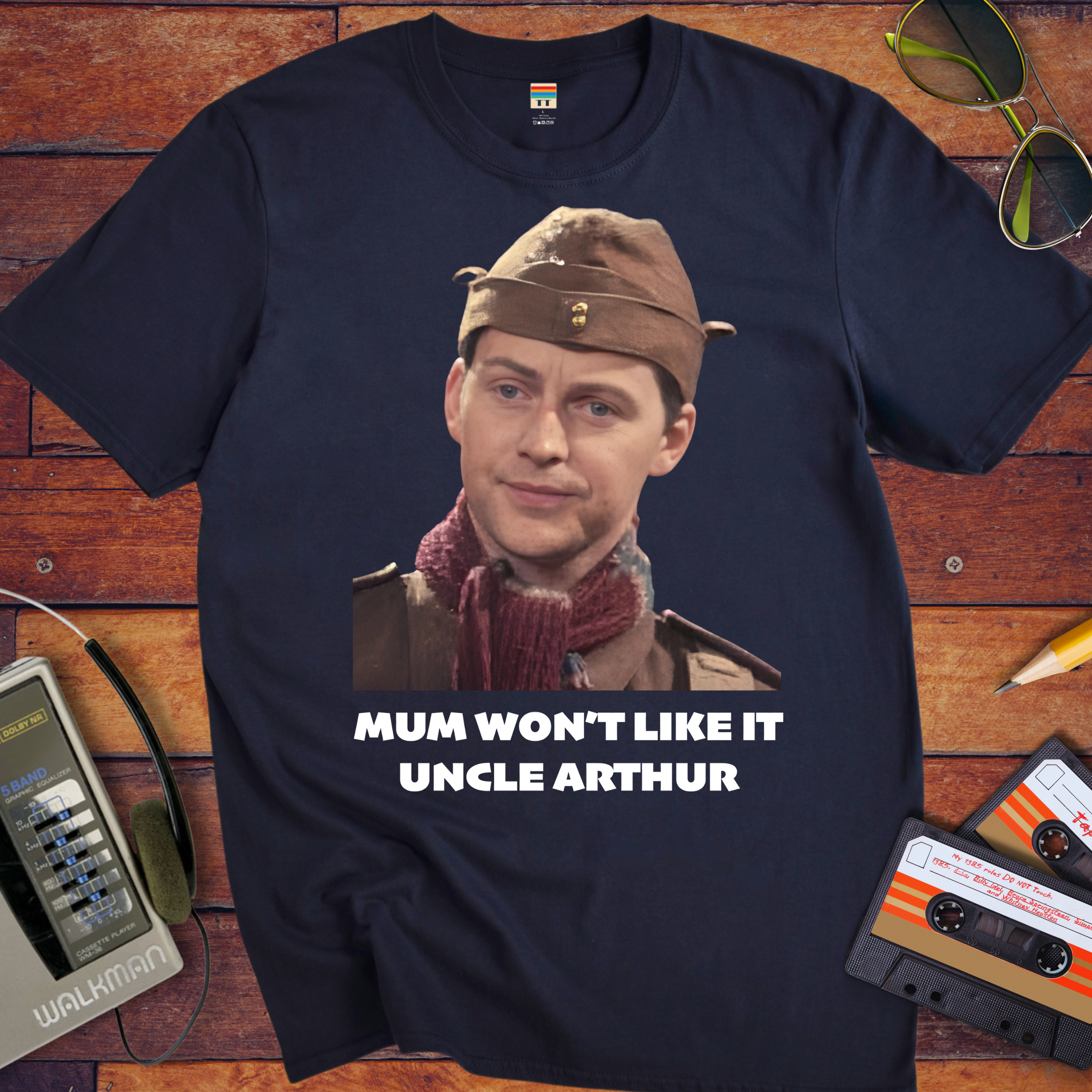 'Mum won't like it, Uncle Arthur'  Funny T-Shirt