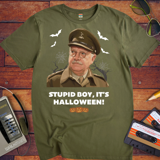'Stupid Boy, It's Halloween' Funny T-Shirt