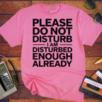 'PLEASE DO NOT DISTURB I AM DISTURBED ENOUGH ALREADY' T-Shirt