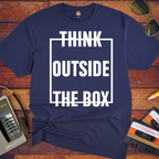 'Think Outside The Box' Funny T-Shirt