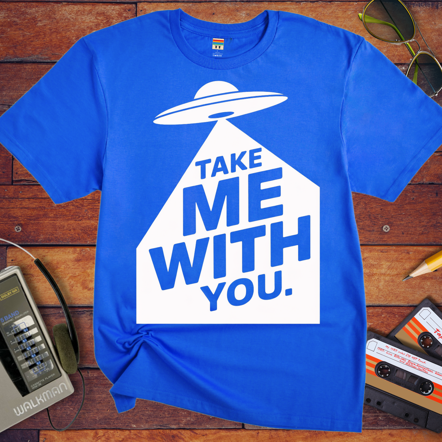 'Take Me To Your Leader'  Funny T-Shirt