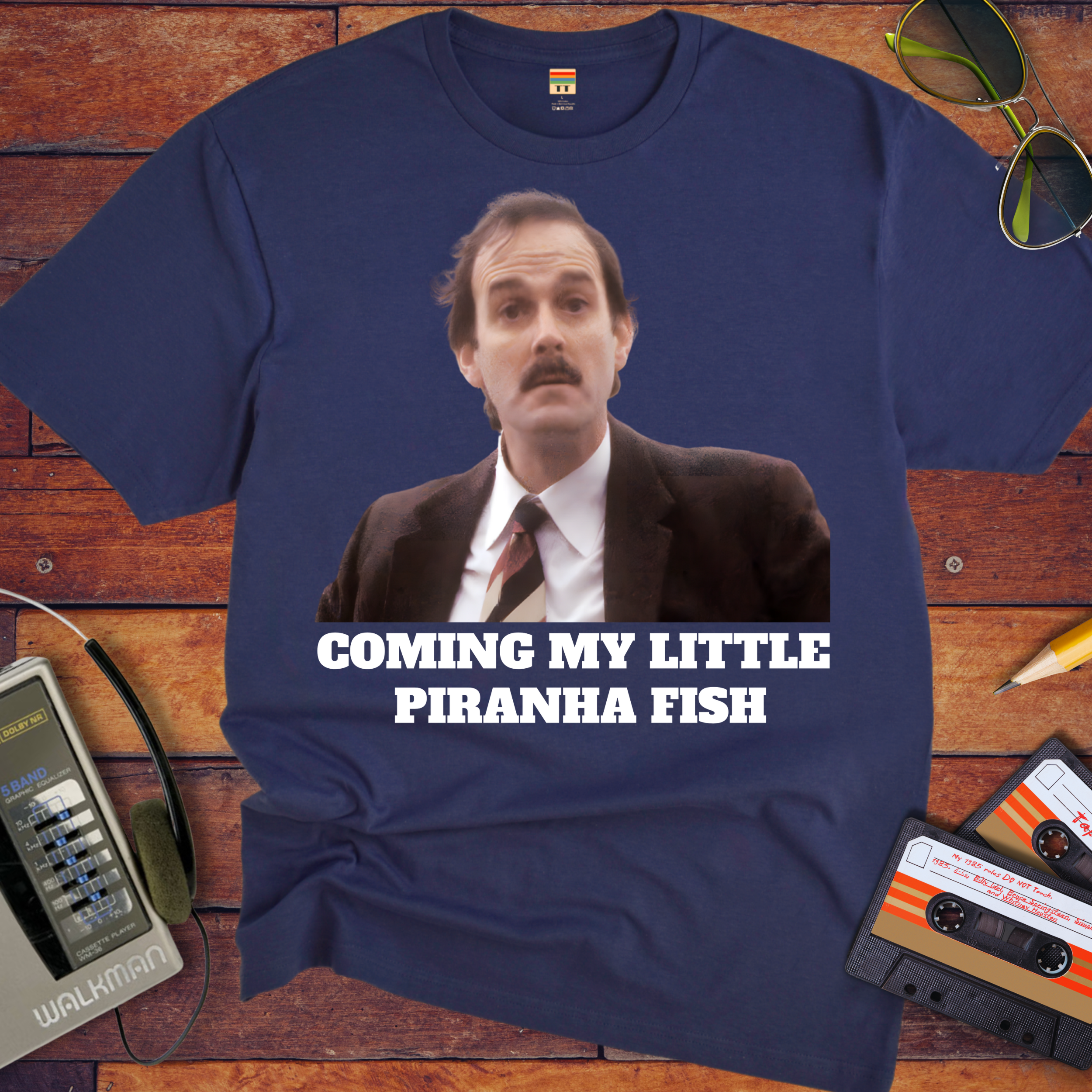 'COMING MY LITTLE PIRANHA FISH'  Funny T-Shirt