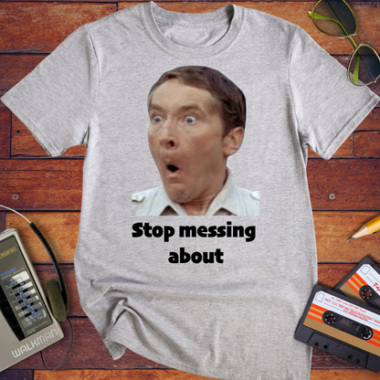'Stop messing about' Funny T-Shirt