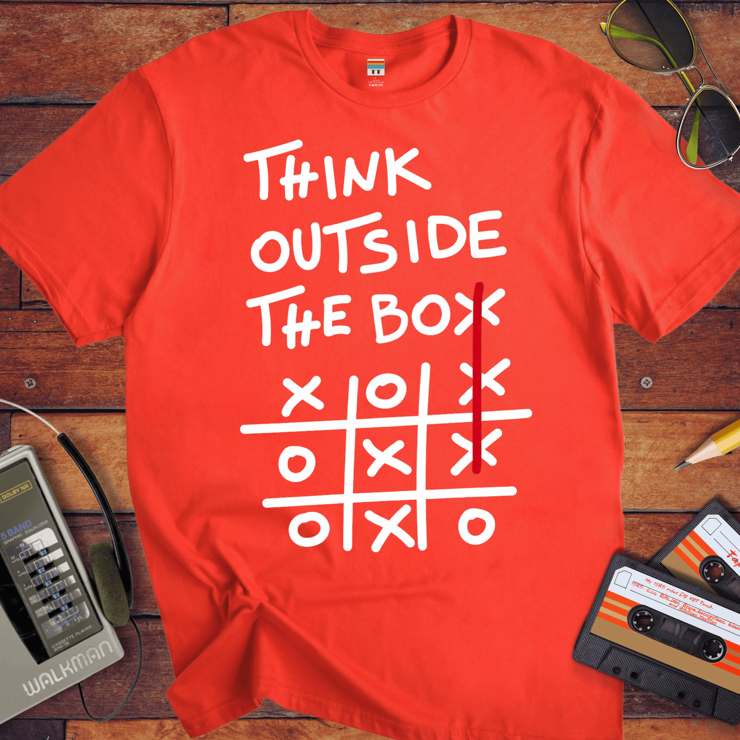 'Think outside the box V2' Funny T-Shirt