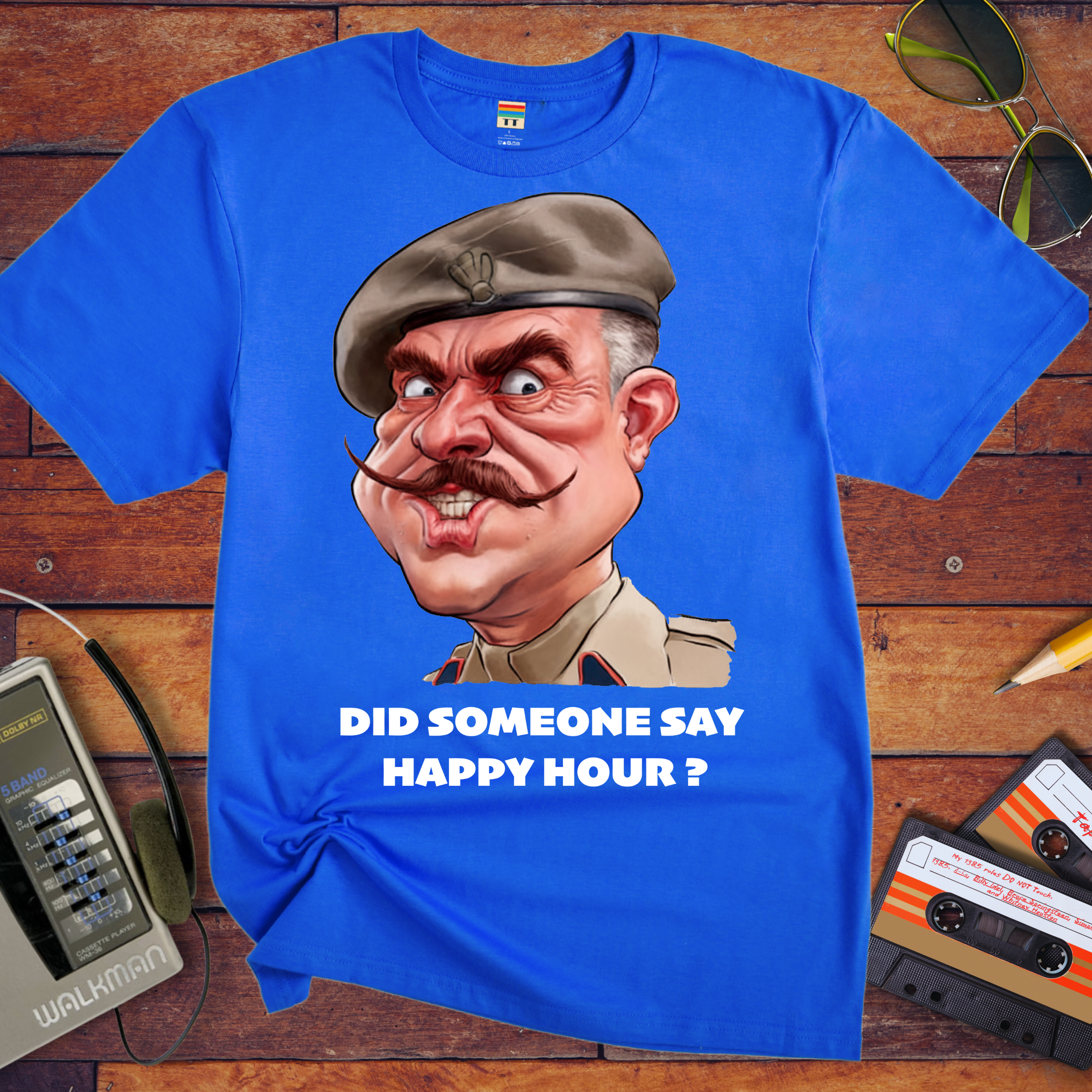 'Did somebody say, happy hour?' T-Shirt