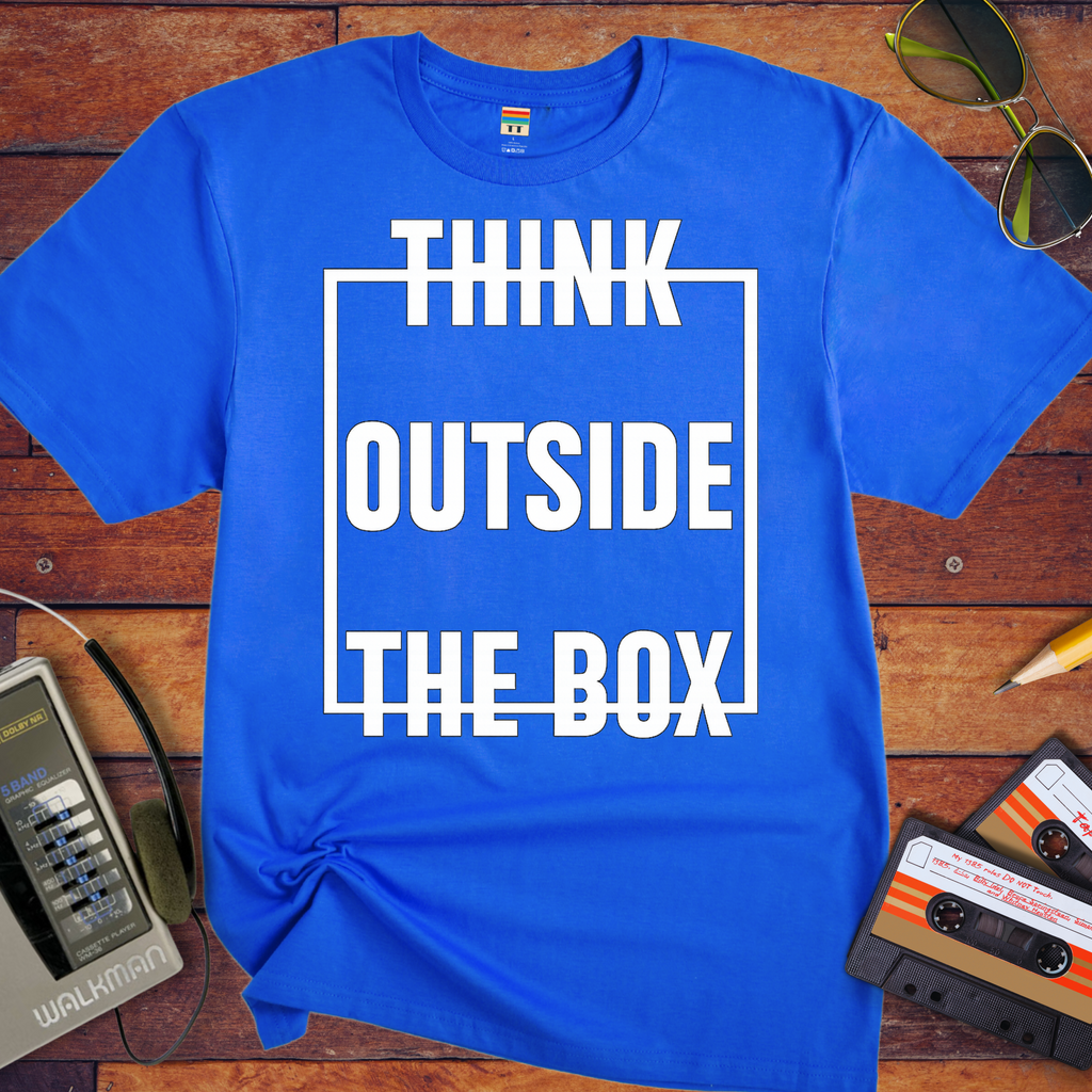'Think Outside The Box' Funny T-Shirt