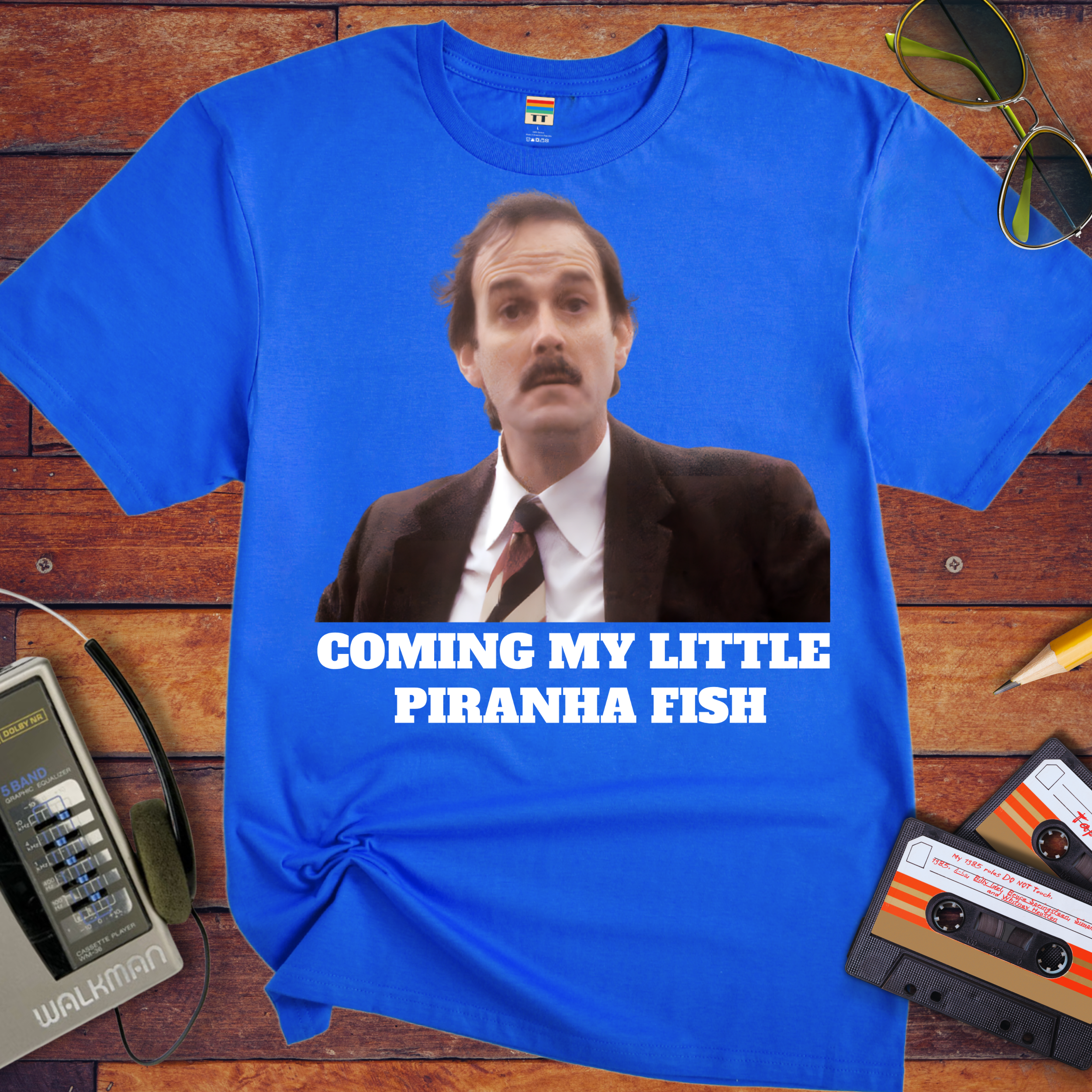 'COMING MY LITTLE PIRANHA FISH'  Funny T-Shirt