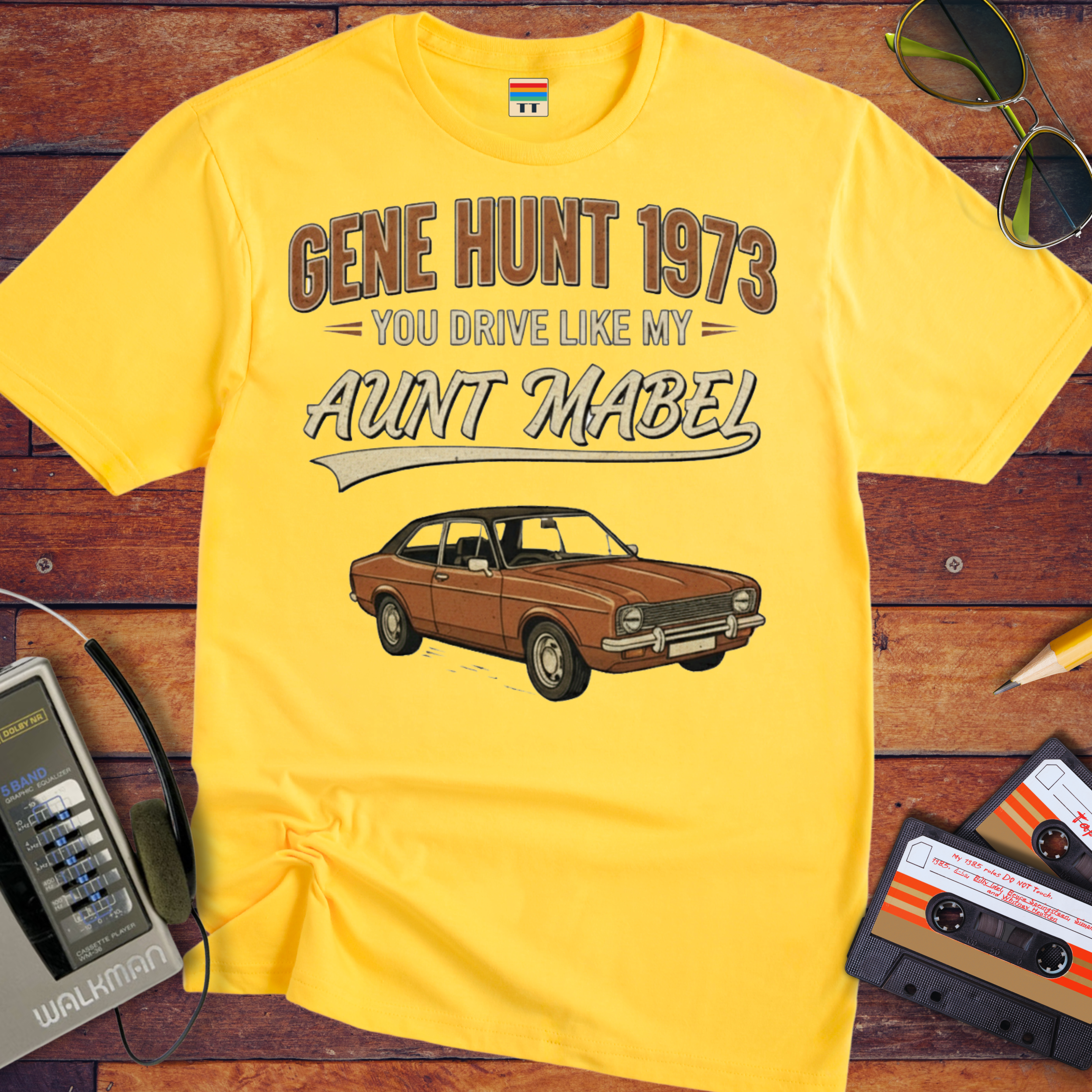 'Gene Hunt 1973' Life on Mars T-Shirt — Design 2