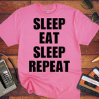 'Eat Sleep Eat Sleep Repeat' T-Shirt