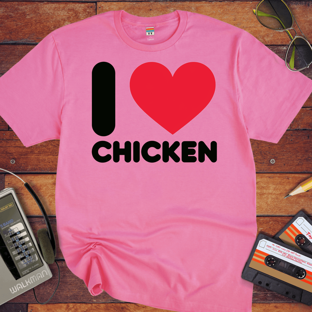 'I Love Chicken' Funny T-Shirt