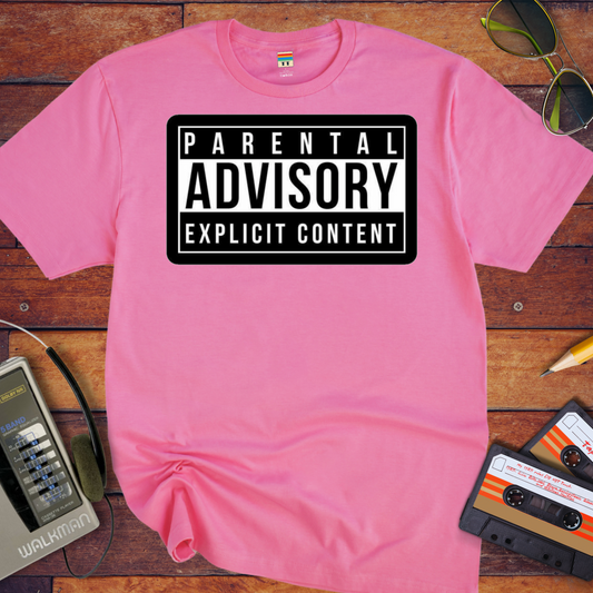 'PARENTAL ADVISORY EXPLICIT CONTENT' T-Shirt