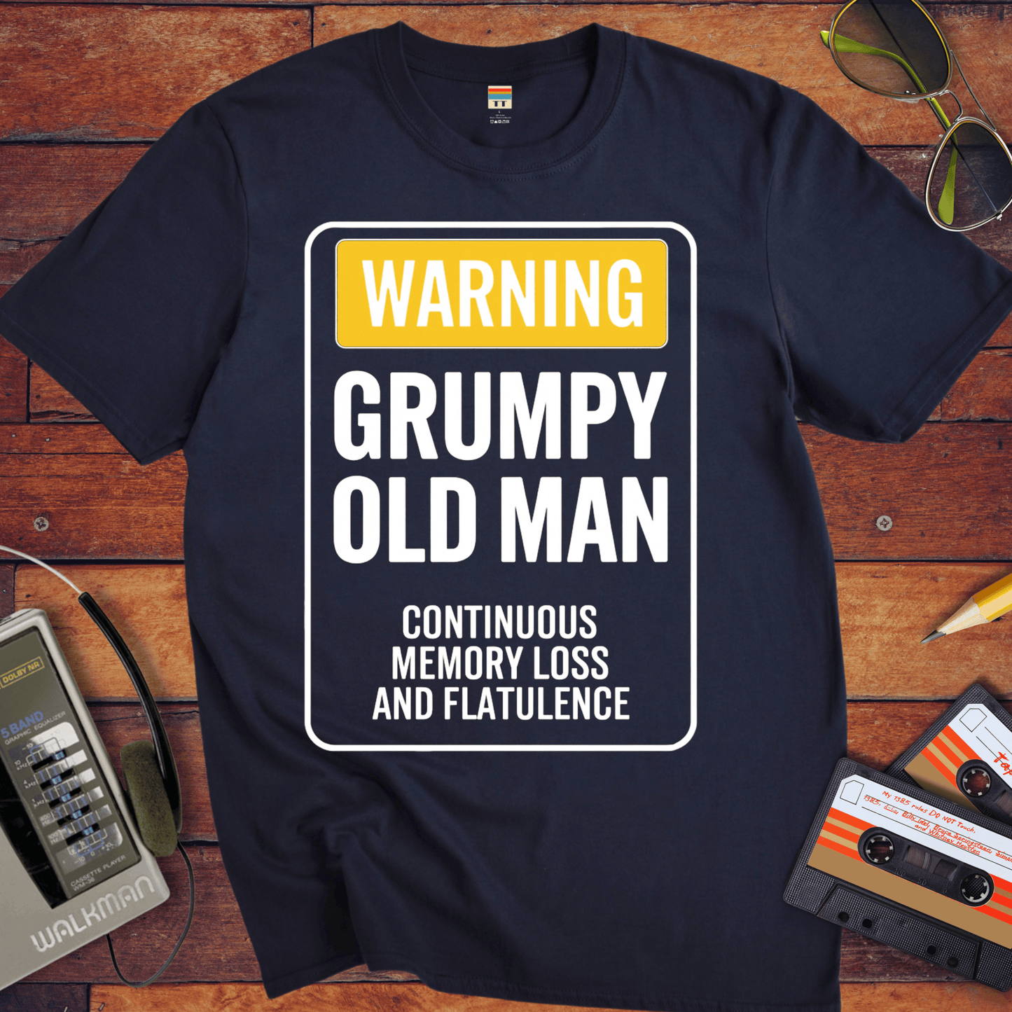'Grumpy Old Man Continues Memory Loss' Funny T-Shirt