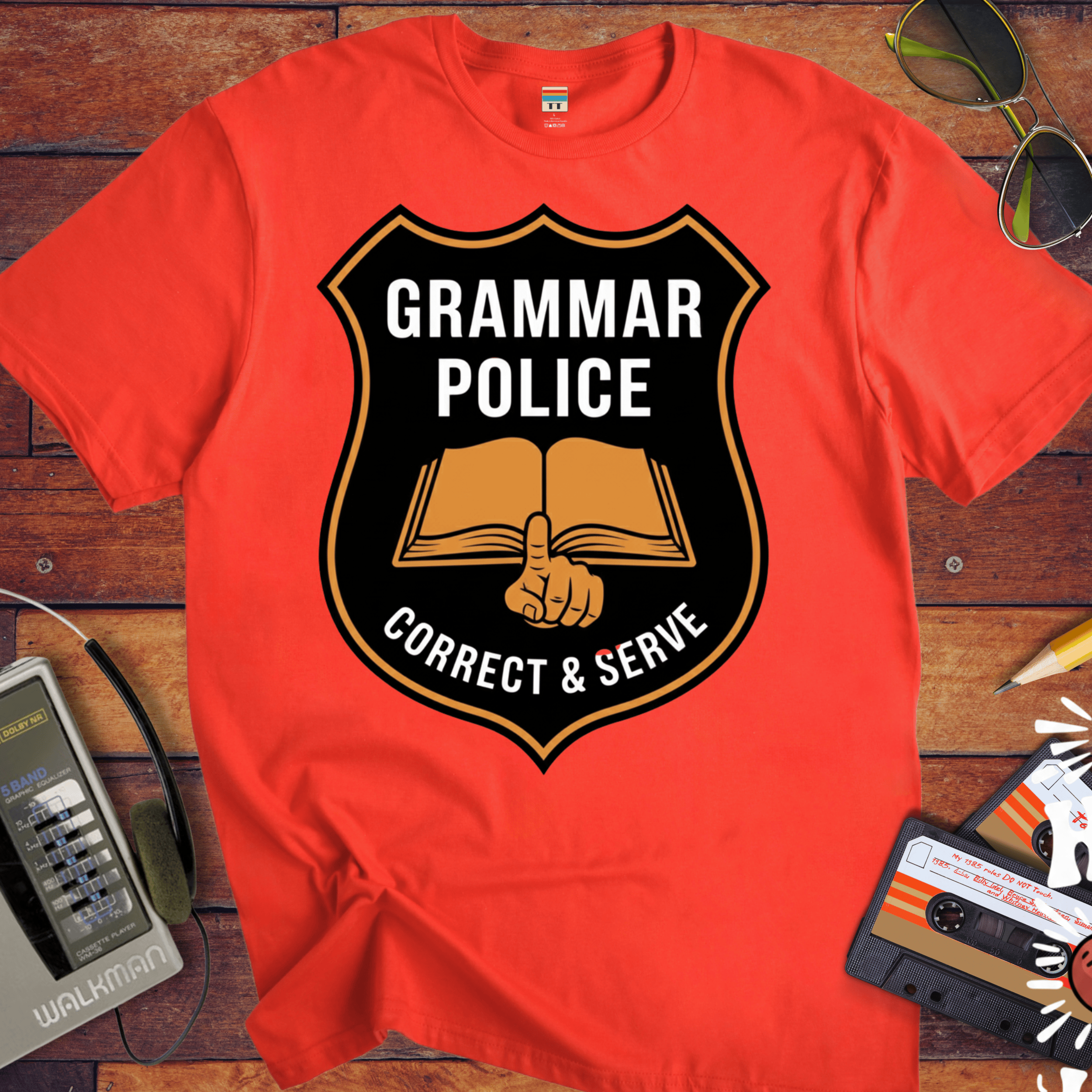 'GRAMMAR POLICE' Funny T-Shirt