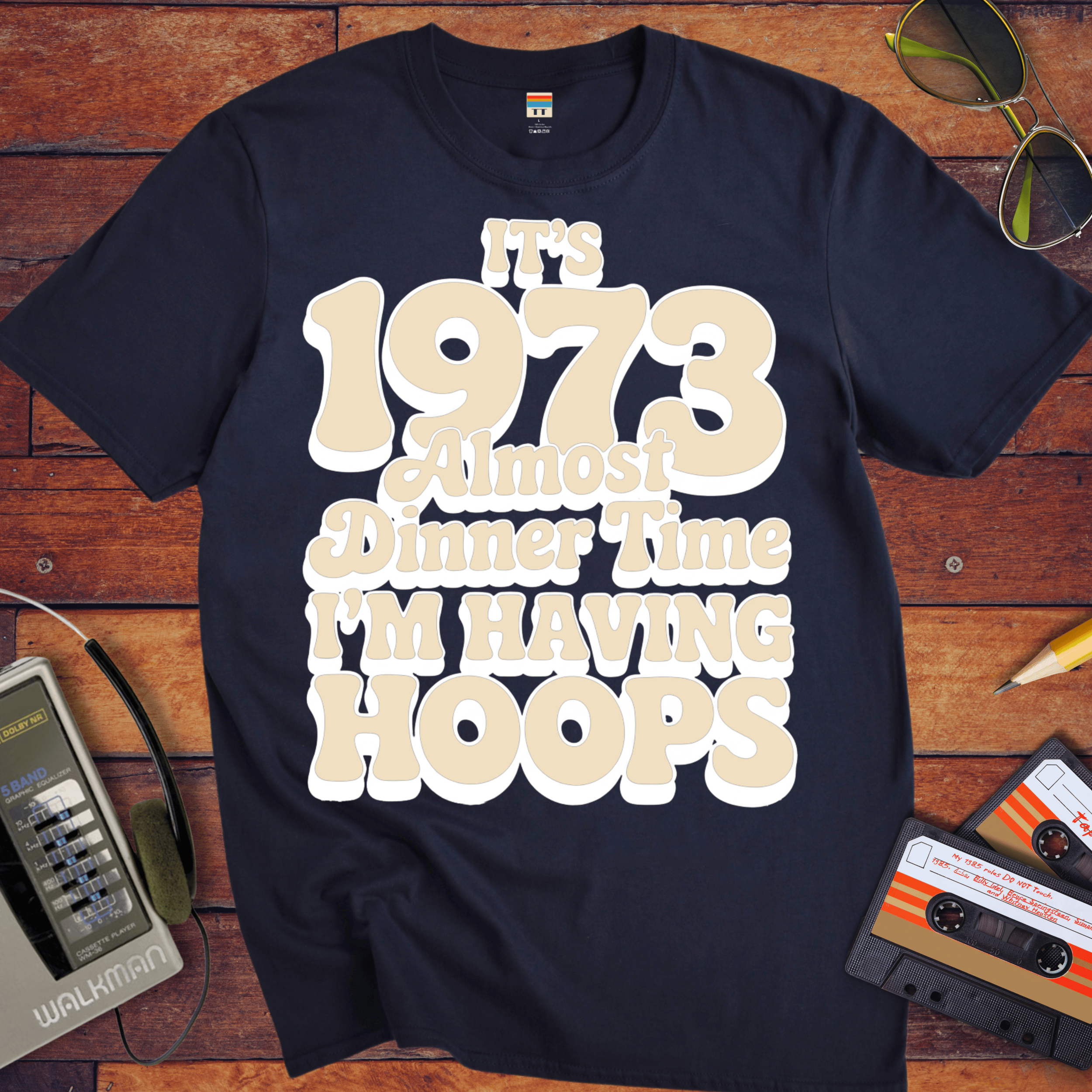 'I'M HAVING HOOPS' Funny T-Shirt