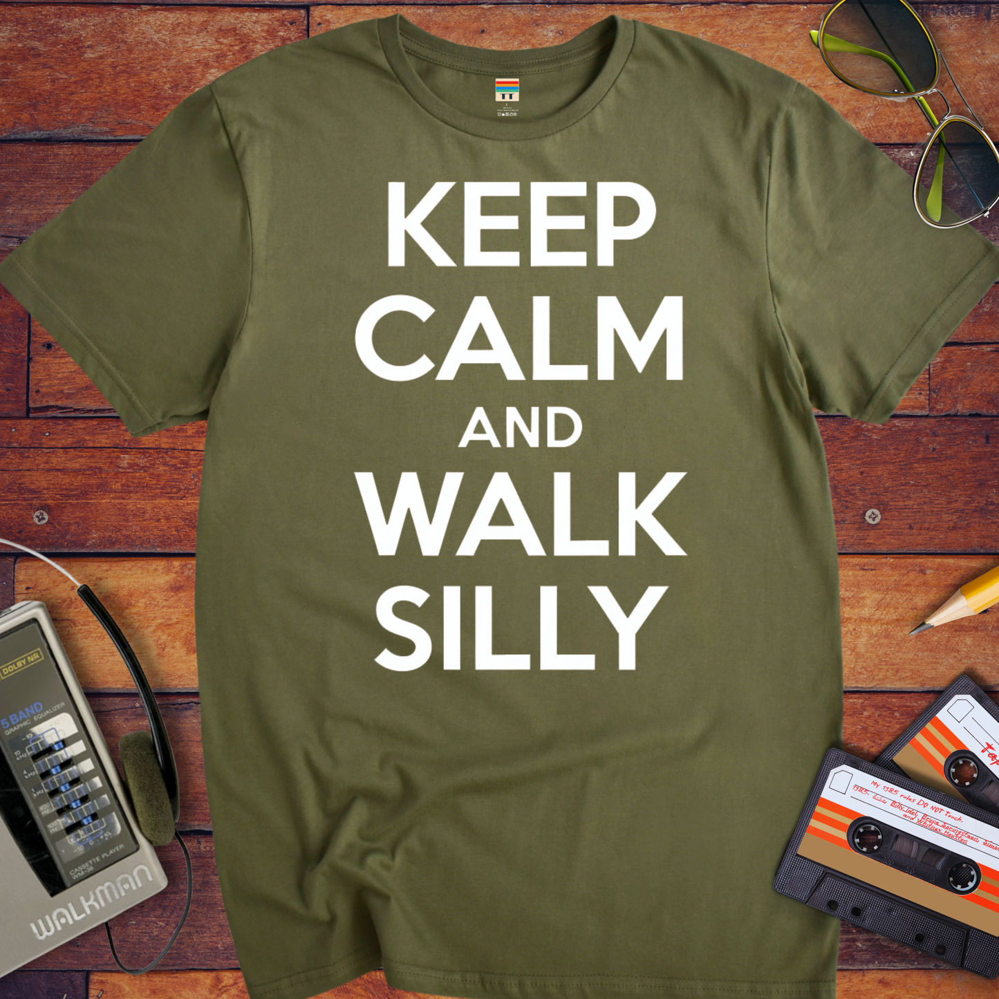 'Keep calm and walk silly' T-Shirt