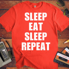 'Eat Sleep Eat Sleep Repeat' T-Shirt