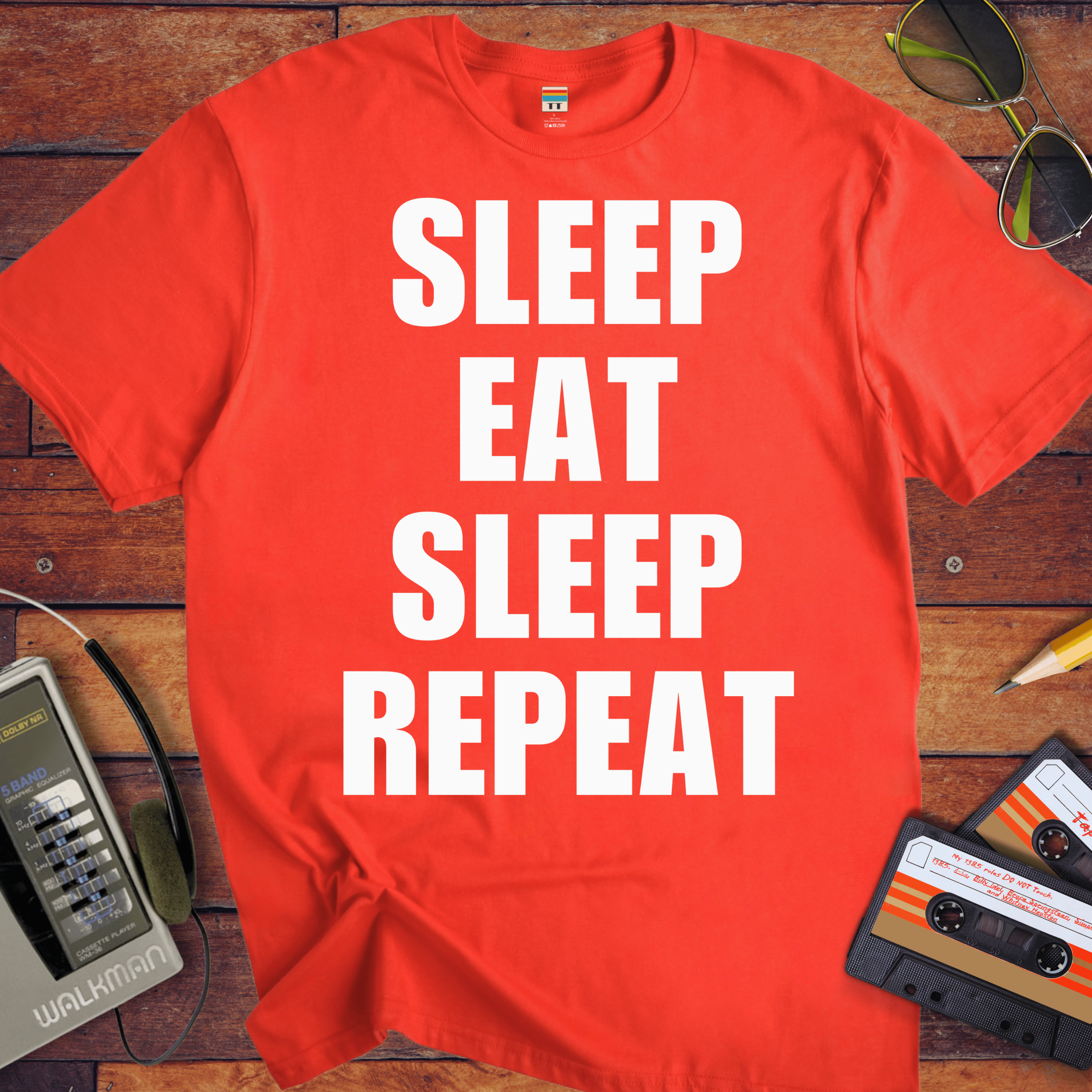 'Eat Sleep Eat Sleep Repeat' T-Shirt