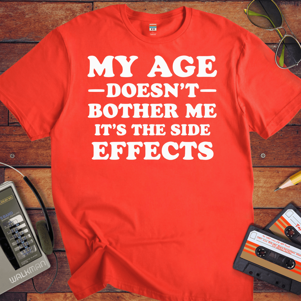 'My Age Doesn't Bother Me'  Funny T-Shirt