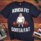 'KINDA FIT SORTA FAT'  Funny T-Shirt