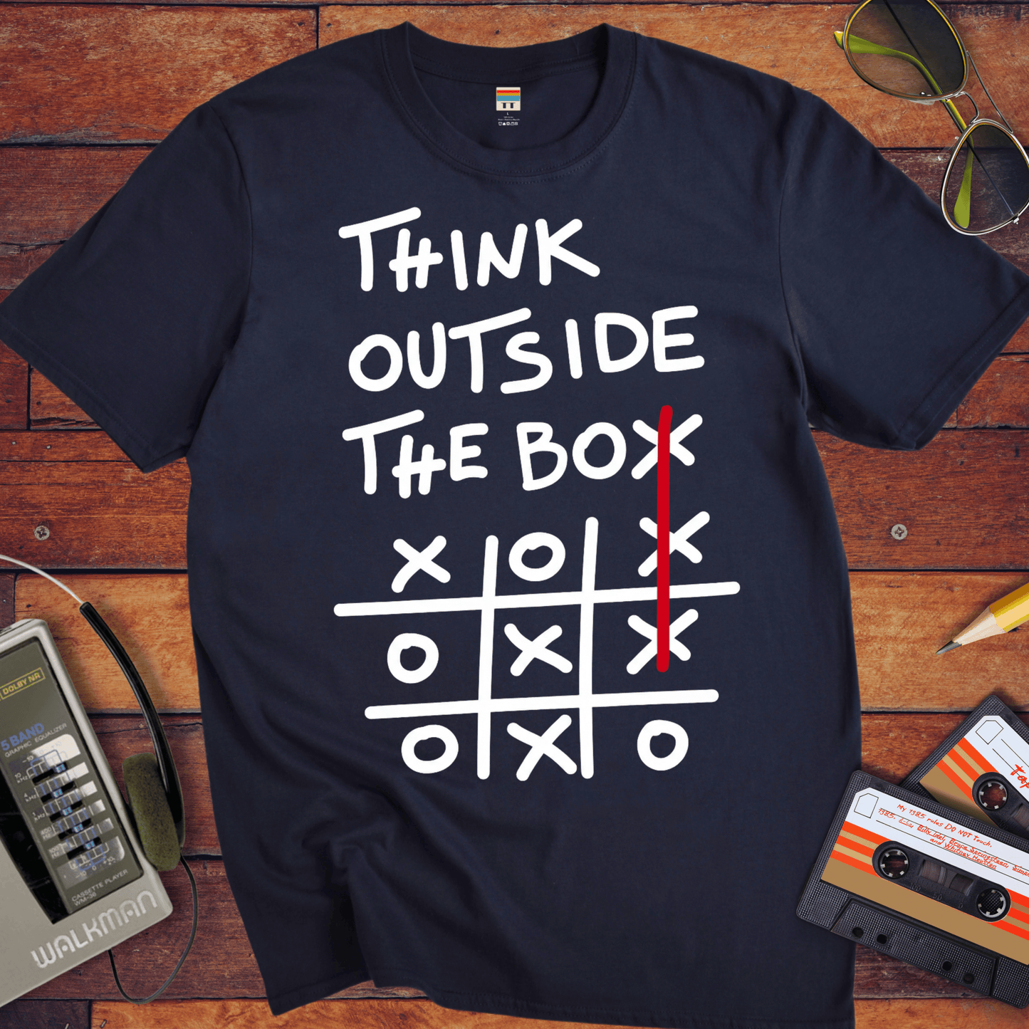 'Think outside the box V2' Funny T-Shirt