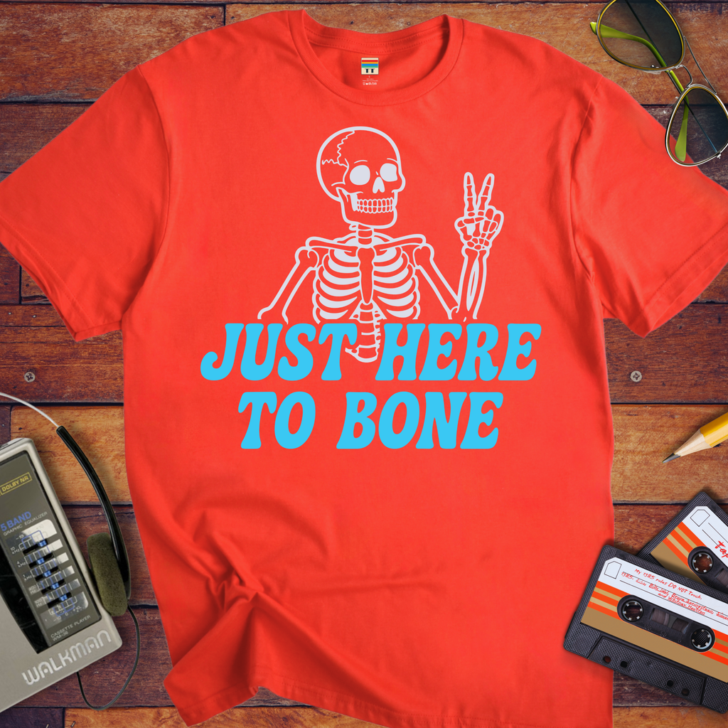 'Just Here To Bone' Funny T-Shirt