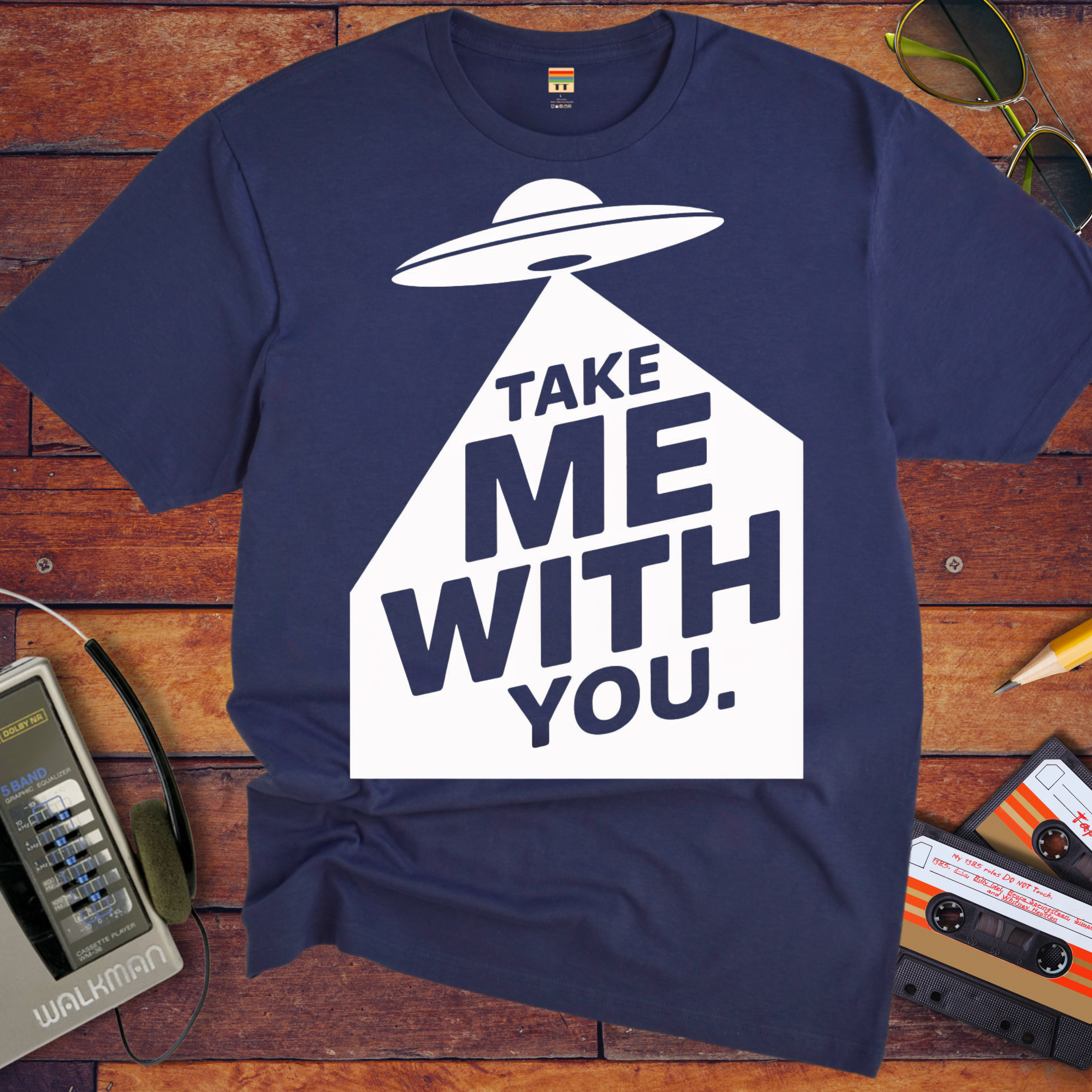 'Take Me To Your Leader'  Funny T-Shirt