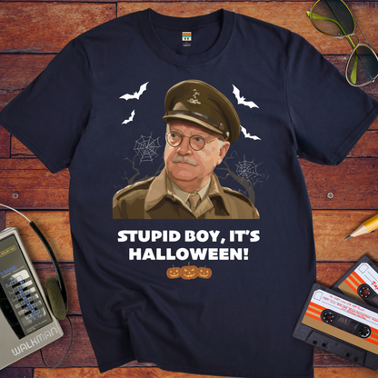 'Stupid Boy, It's Halloween' Funny T-Shirt